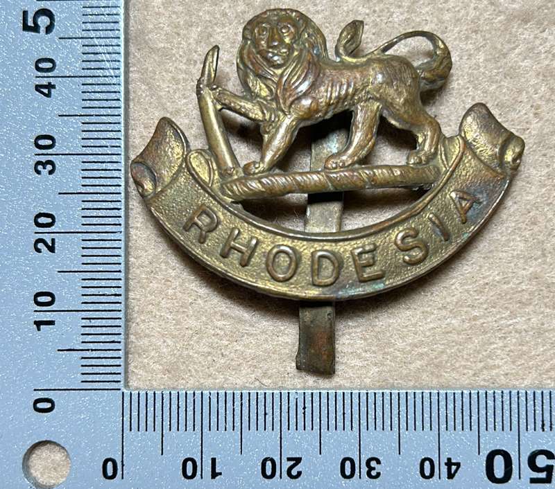 RHODESIA STAFF/ GENERAL SC - BADGE - STAMPED SHEET BRASS - 1926-40 - NARROW SLIDER