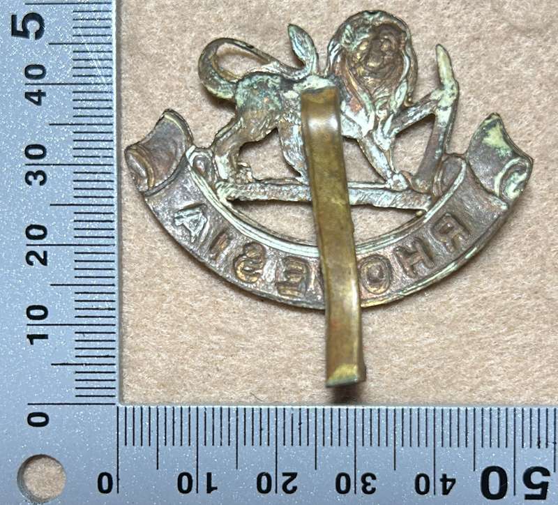 RHODESIA STAFF/ GENERAL SC - BADGE - STAMPED SHEET BRASS - 1926-40 - NARROW SLIDER