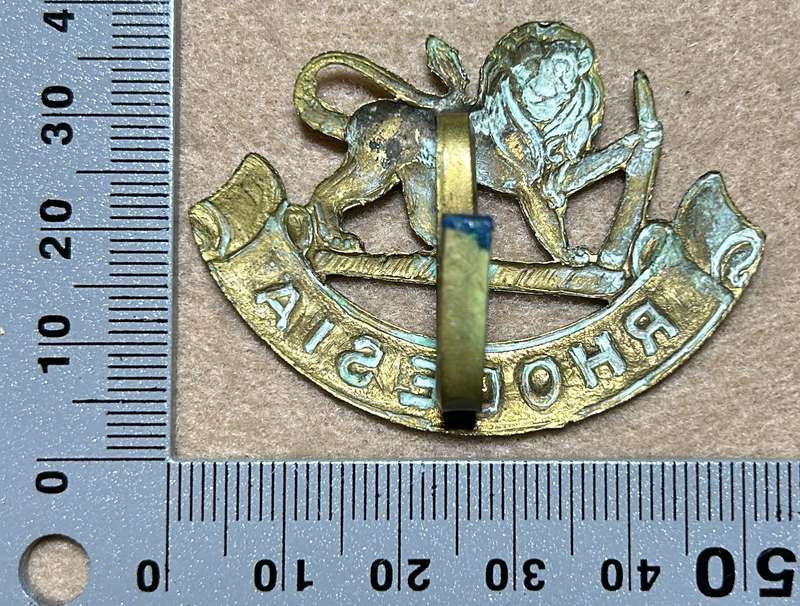 RHODESIA STAFF/ GENERAL SC - BADGE - STAMPED SHEET BRASS - 1926-40 - NARROW SLIDER