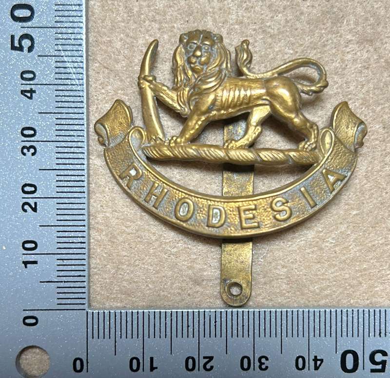 RHODESIA STAFF/ GENERAL SC - BADGE - STAMPED SHEET BRASS - 1926-40 - WIDE SLIDER