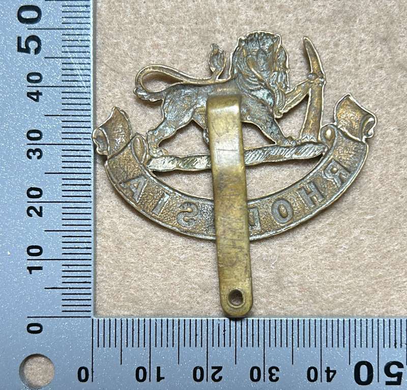RHODESIA STAFF/ GENERAL SC - BADGE - STAMPED SHEET BRASS - 1926-40 - WIDE SLIDER