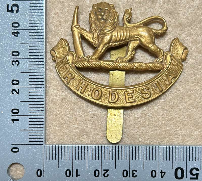 RHODESIA STAFF/ GENERAL SC - BADGE - STAMPED SHEET BRASS - 1926-40 - WIDE SLIDER
