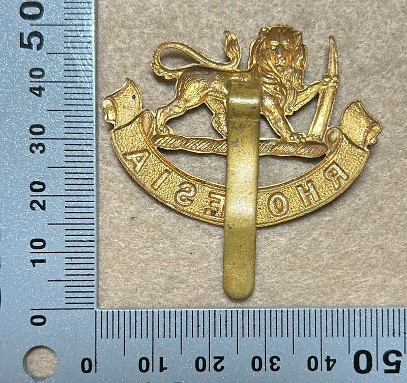 RHODESIA STAFF/ GENERAL SC - BADGE - STAMPED SHEET BRASS - 1926-40 - WIDE SLIDER