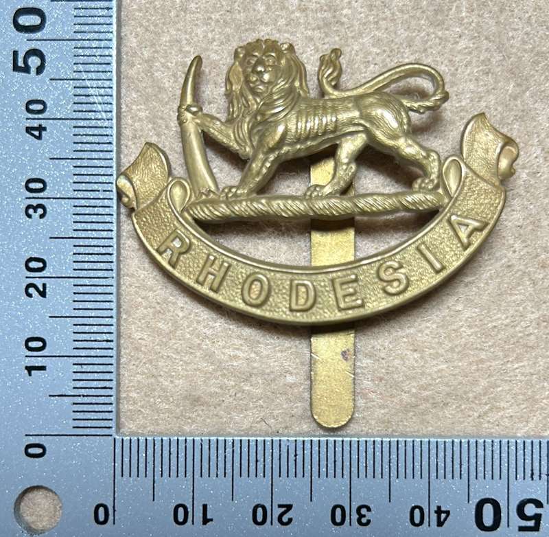 RHODESIA STAFF/ GENERAL SC - BADGE - STAMPED SHEET BRASS - 1926-40 - WIDE SLIDER