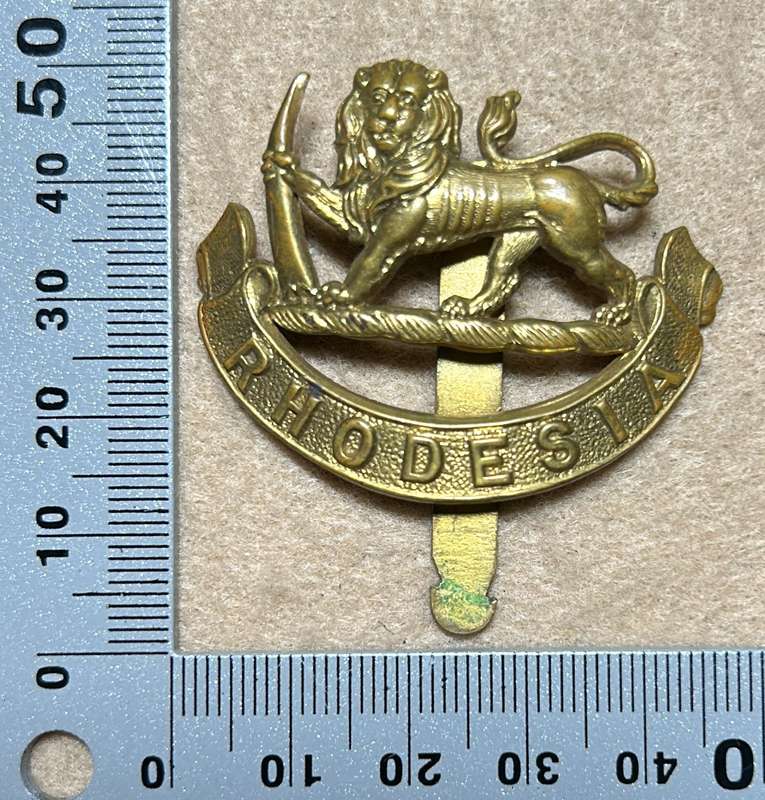 RHODESIA STAFF/ GENERAL SC - BADGE - STAMPED SHEET BRASS - 1926-40 - WIDE SLIDER