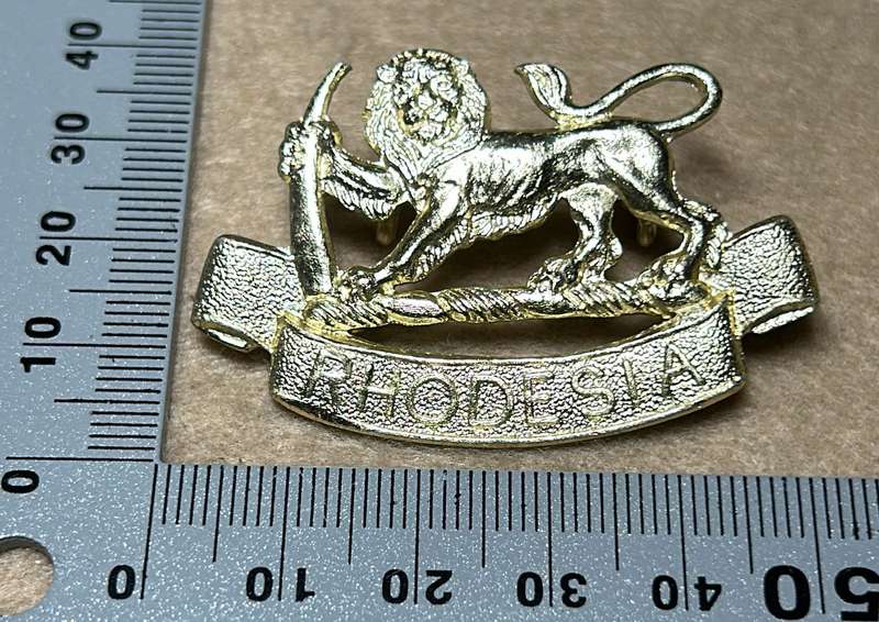 RHODESIA GENERAL SERVICE CORPS - CAP BADGE - 1970 -80