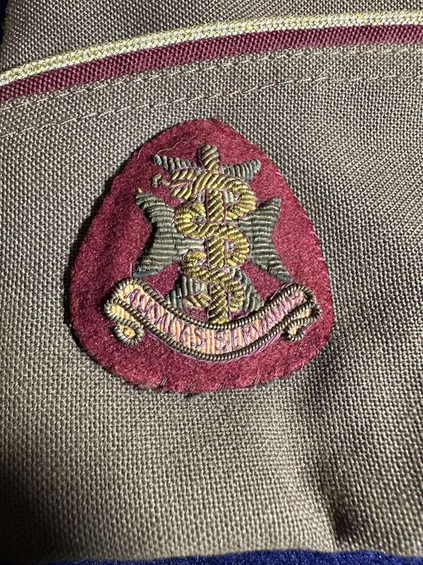 SA ARMY - MEDICAL CORPS BONNIE WITH BULLION BADGE