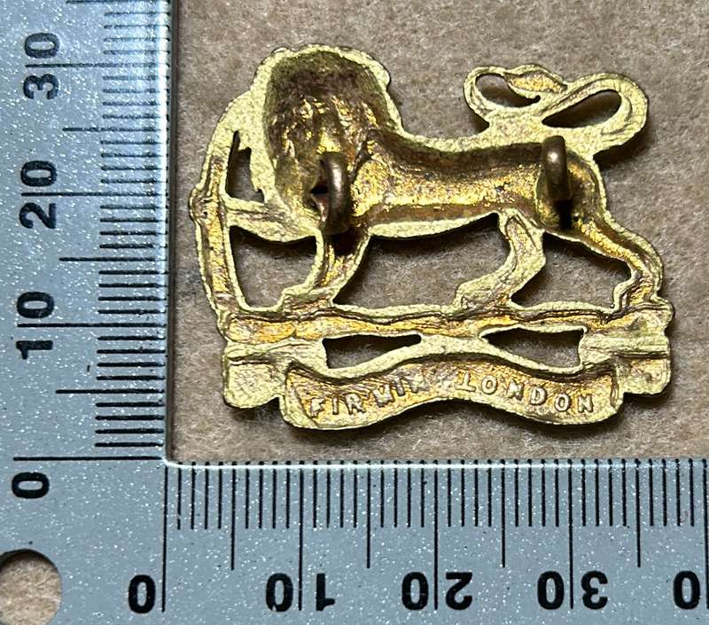 RHODESIA STAFF/ GENERAL SC - BRASS GILT BADGE - 1940-50 - FIRMIN LONDON