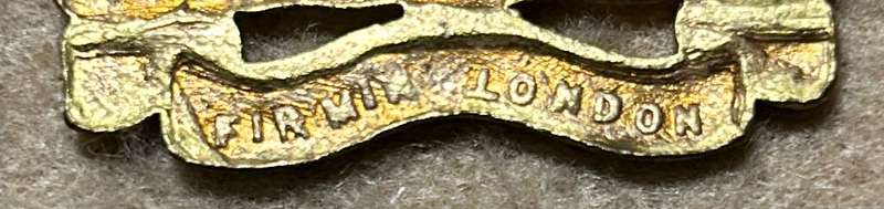RHODESIA STAFF/ GENERAL SC - BRASS GILT BADGE - 1940-50 - FIRMIN LONDON