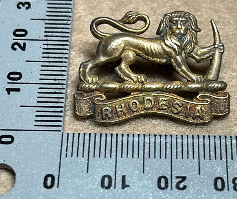 RHODESIA STAFF/ GENERAL SC - BRASS COLLARS 1940 - 50 - FIRMIN LONDON