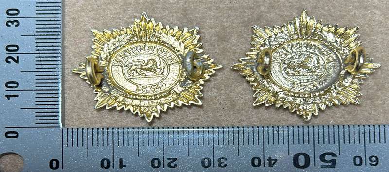 RHODESIA ARMY SERVICES CORPS - COLLAR BADGES - SET