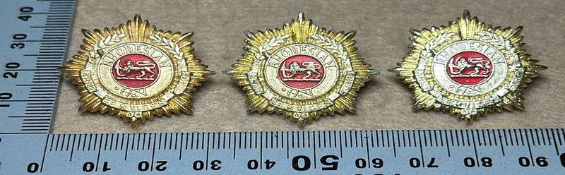RHODESIA ARMY SERVICES CORPS - COLLAR BADGES - SET OF 3