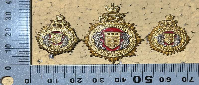 RHODESIA STAFF/ GENERAL SC - CAP AND COLLARS BADGES QC - SET