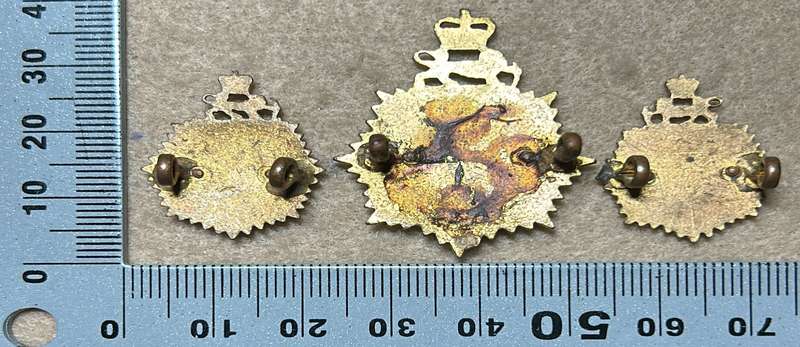 RHODESIA STAFF/ GENERAL SC - CAP AND COLLARS BADGES QC - SET