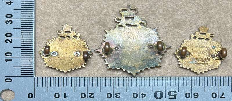 RHODESIA STAFF/ GENERAL SC - CAP AND COLLARS BADGES QC - SET (1 FIRMIN LONDON)