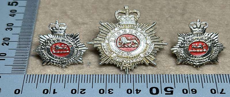 RHODESIA STAFF/ GENERAL SC - CAP AND COLLARS BADGES QC - SET