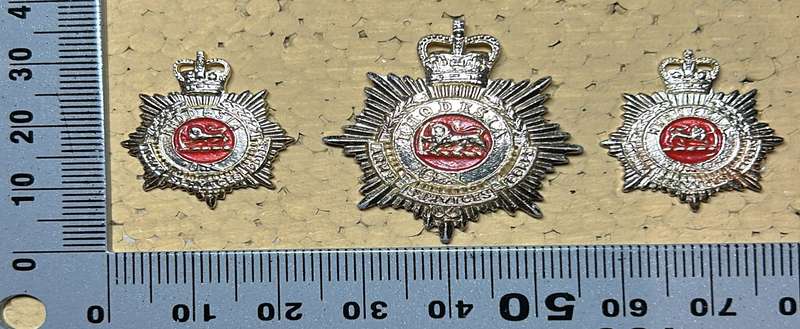 RHODESIA STAFF/ GENERAL SC - CAP AND COLLARS BADGES QC - SET