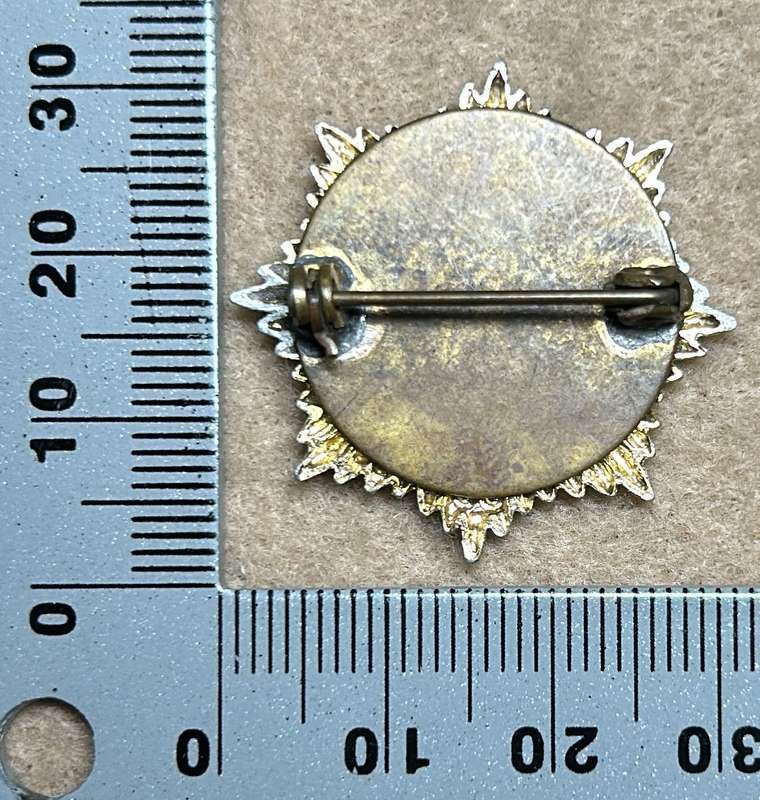 RHODESIA STAFF/ GENERAL SC - COLLARS BADGE BROOCH