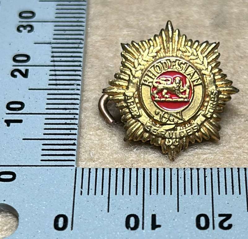 RHODESIA STAFF/ GENERAL SC - COLLARS BADGE BROOCH