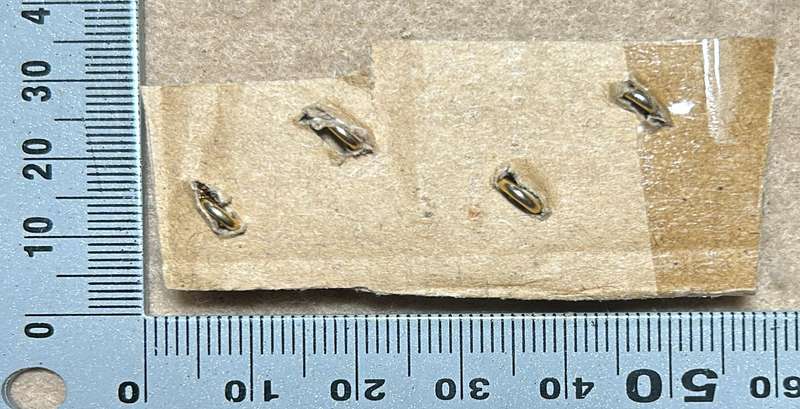 RHODESIA CROWNS AND PIPS - 2 PLAIN BRASS PIPS