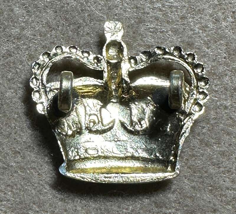 RHODESIA CROWNS AND PIPS - 1 ANNODISED BRASS QC