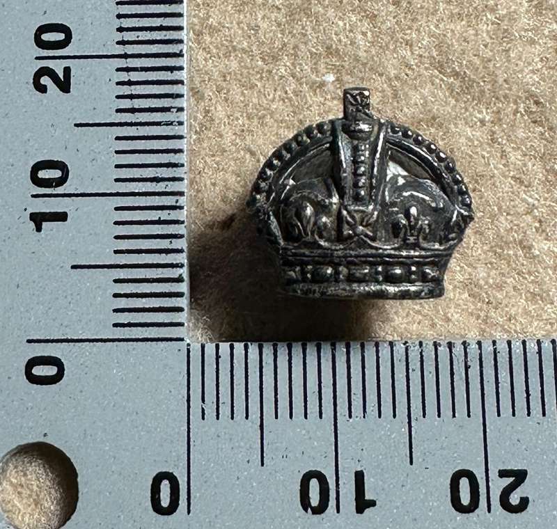 RHODESIA CROWNS AND PIPS - 1 SILVER MESS CROWN