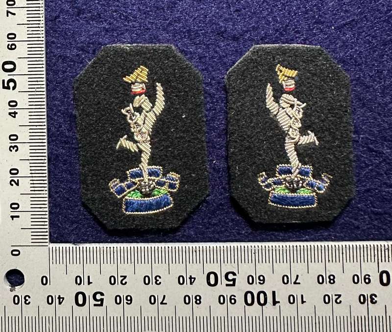 RHODESIA SIGNALS - SET BULLION COLLARS WITH ZIM BIRD