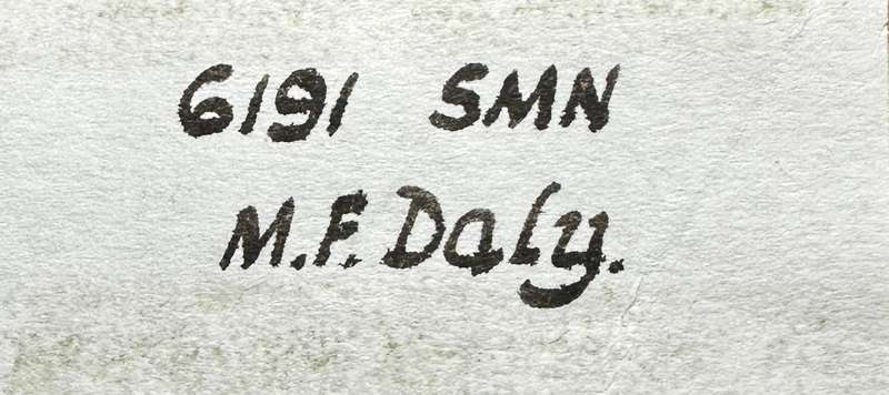 RHODESIA SIGNALS - GSM 6191 SMN M.F. DALY