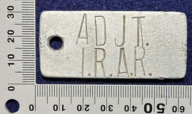 RHODESIA AFRICA RIFLES - KEY RING ADJT 1 RAR MOTOR VEHICLE - PERIOD PIECE