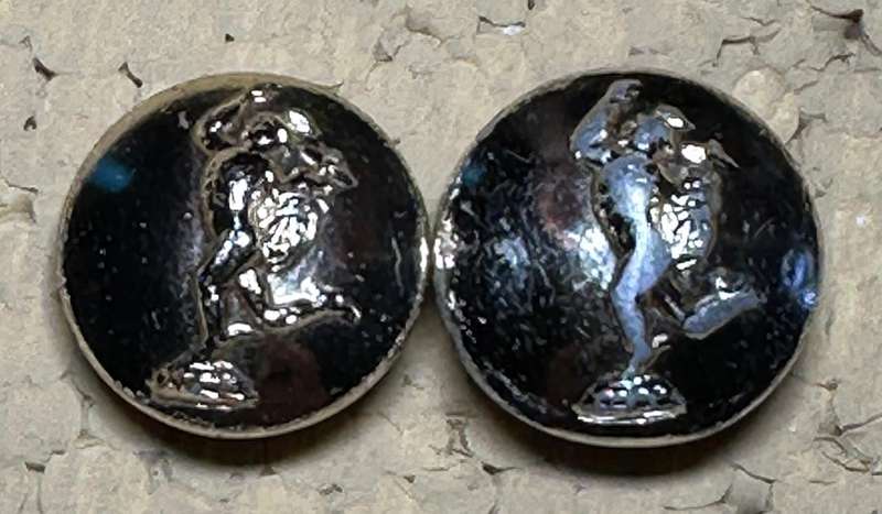RHODESIA SIGNALS - 2 SMALL BUTTONS - FIRMIN, LONDON