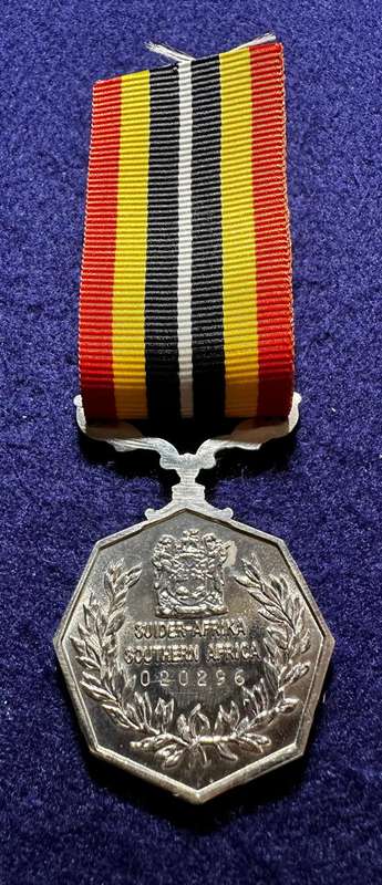 Southern Africa Medal - Full-size - No 020296