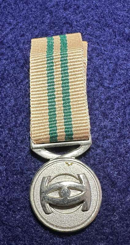 SADF/SANDF Intelligence Services Medal - Loyal Service Silver - Miniature