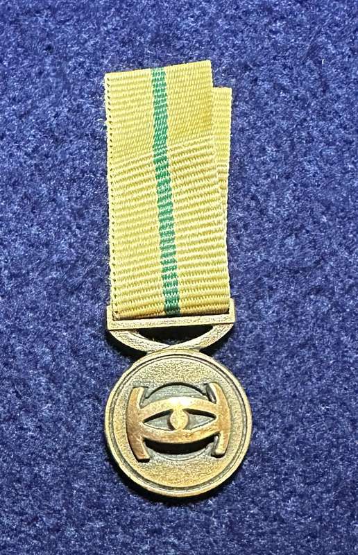 SADF/SANDF Intelligence Services Medal - Loyal Service Bronze - Miniature