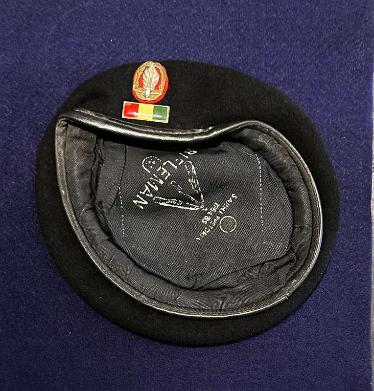 SADF Intelligence Beret - RIFLEMAN 1984/5 and Bar