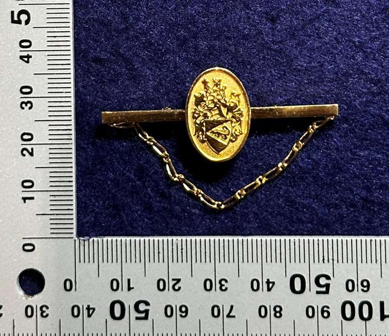 Bophuthatswana National Intelligence Organisation Tie Pin with Chain (Gold Plated)