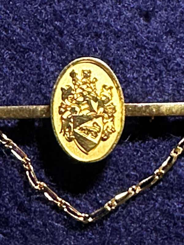 Bophuthatswana National Intelligence Organisation Tie Pin with Chain (Gold Plated)