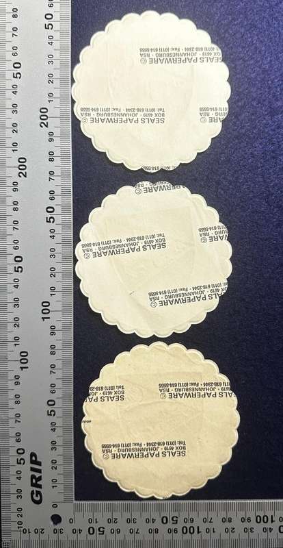 Bophuthatswana National Intelligence Organisation Paper Coasters - 3No