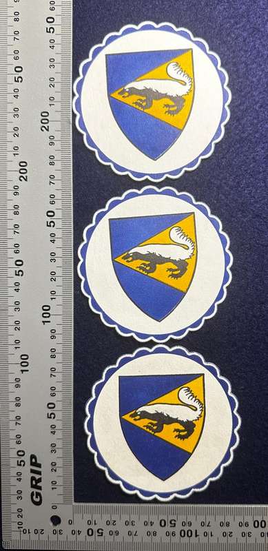 Bophuthatswana National Intelligence Organisation Paper Coasters - 3No