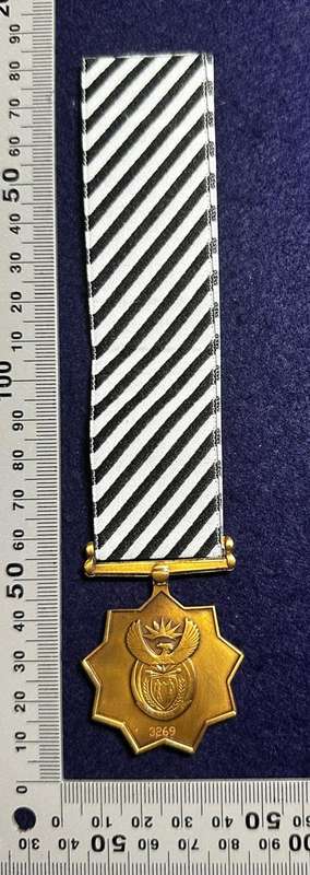 SA ARMY Mandela Medal Bronze - Numbered No 3269