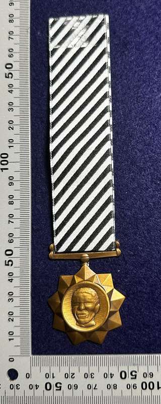 SA ARMY Mandela Medal Bronze - Numbered No 3269