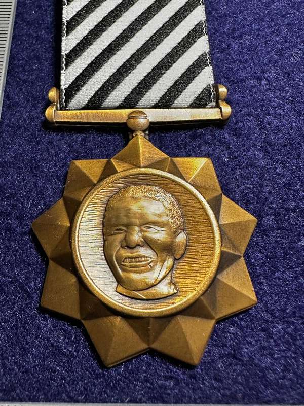 SA ARMY Mandela Medal Bronze - Numbered No 3269