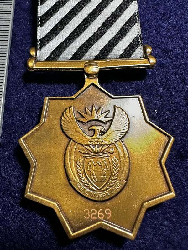 SA ARMY Mandela Medal Bronze - Numbered No 3269