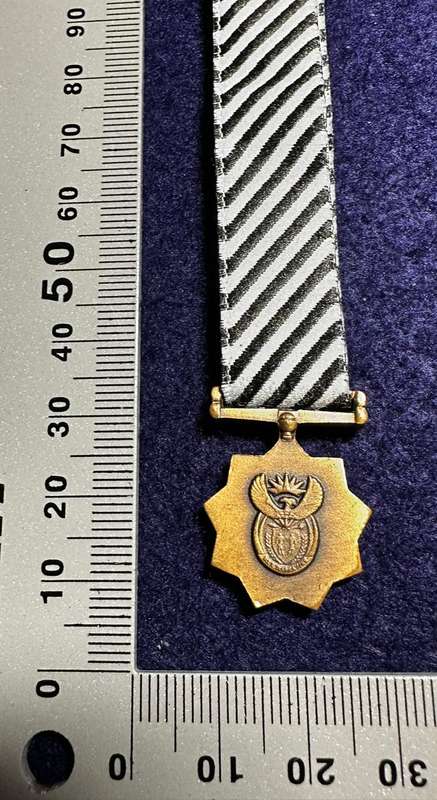 SA ARMY Mandela Medal Bronze - Miniature