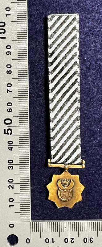 SA ARMY Mandela Medal Bronze - Miniature