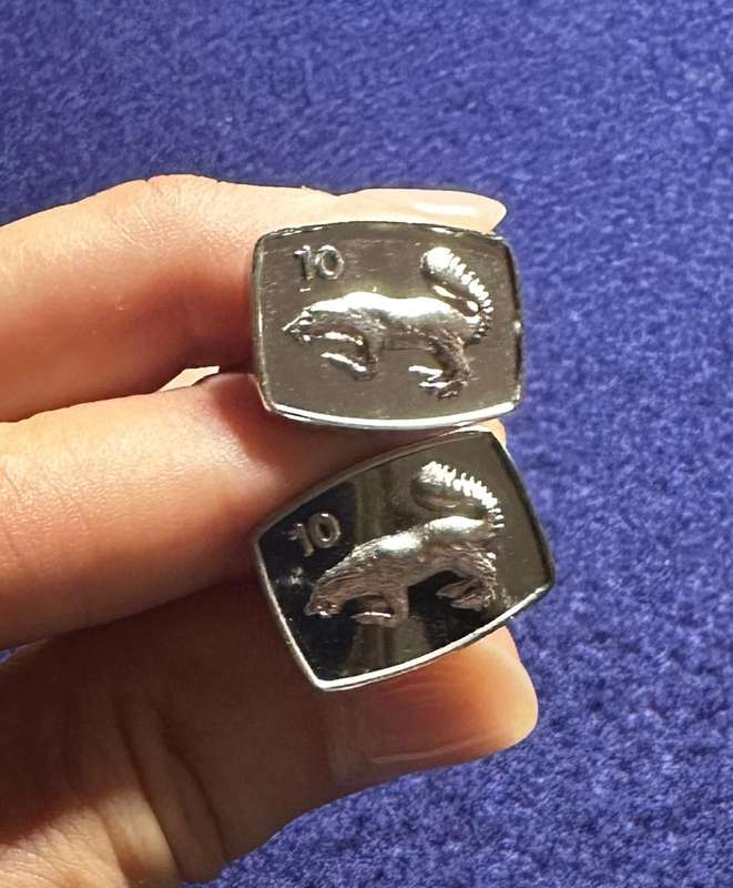 Bophuthatswana National Intelligence Organisation 10 Year Anniversary Cufflinks set - Boxed