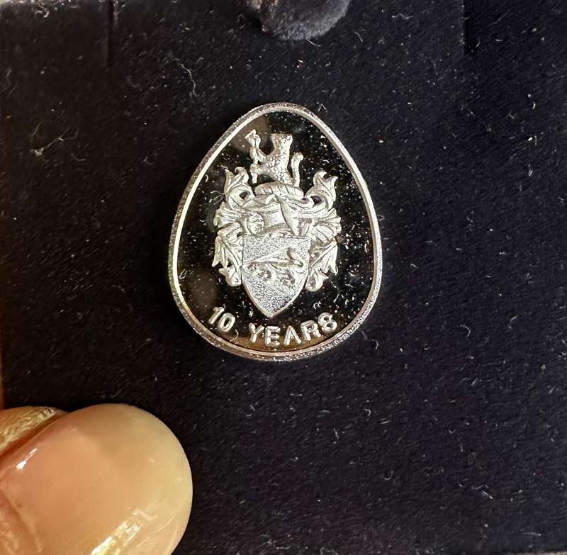 Bophuthatswana National Intelligence Organisation 10 Year Anniversary Blazer Pin - Boxed