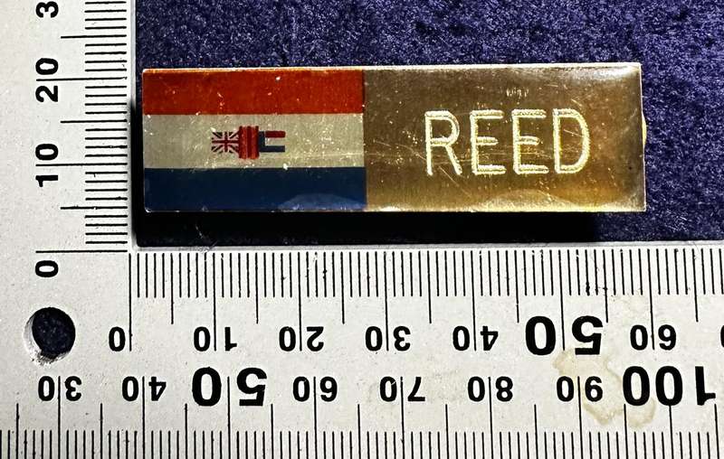 SAP / SADF Metal Enamel Stepouts - Nametag - REED