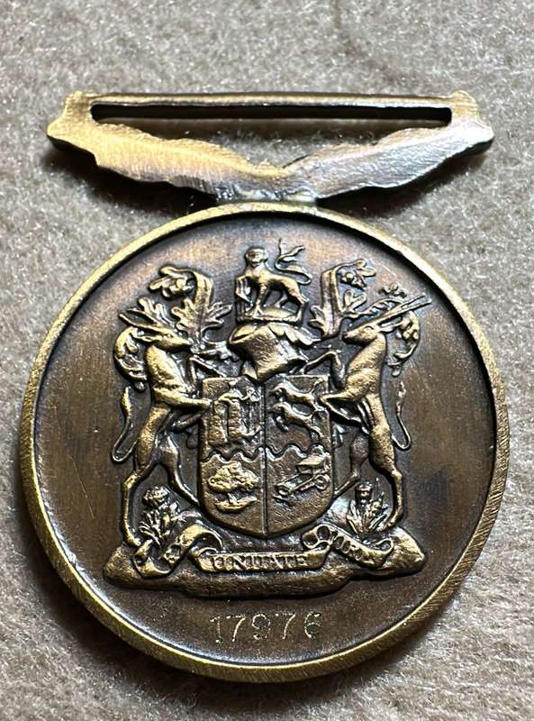 SA Military Decorations & Medals - De Wet Medal - Full Size - Numbered 17976 (No Ribbon)