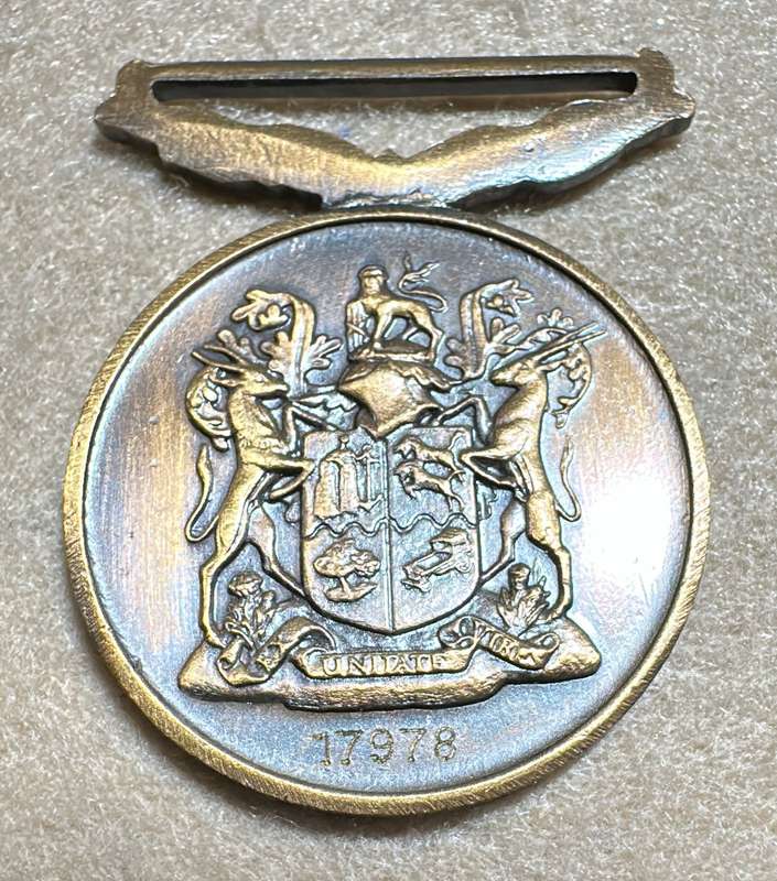 SA Military Decorations & Medals - De Wet Medal - Full Size - Numbered 17978 (No Ribbon)