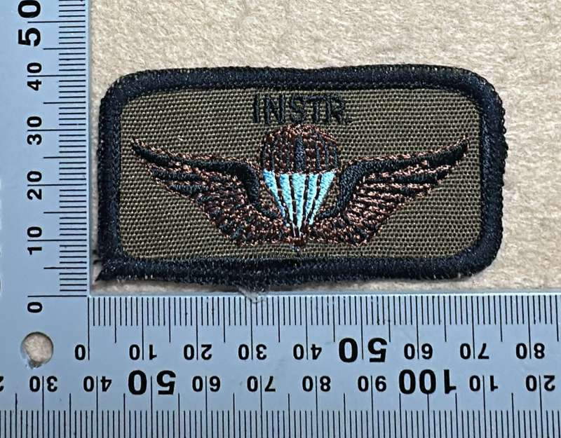 SWA Paratroop Instructor Wing brown embroidered